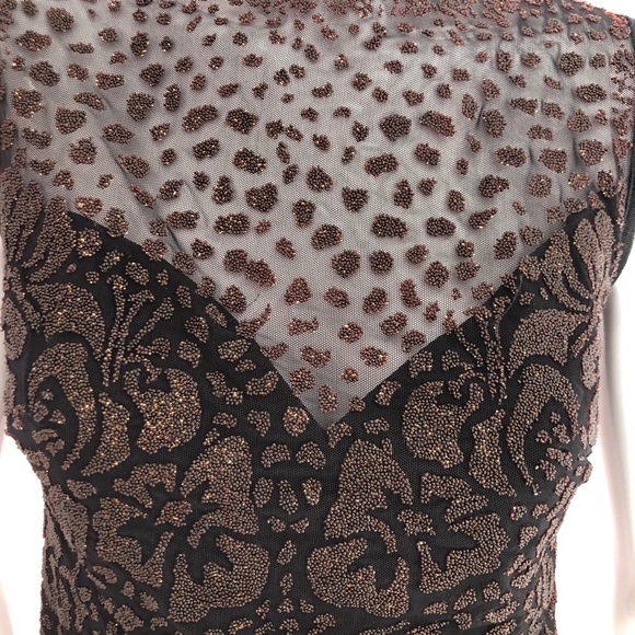 Todashi Shoji Beaded Mesh Sleeveless Evening Top - Picture 10 of 14